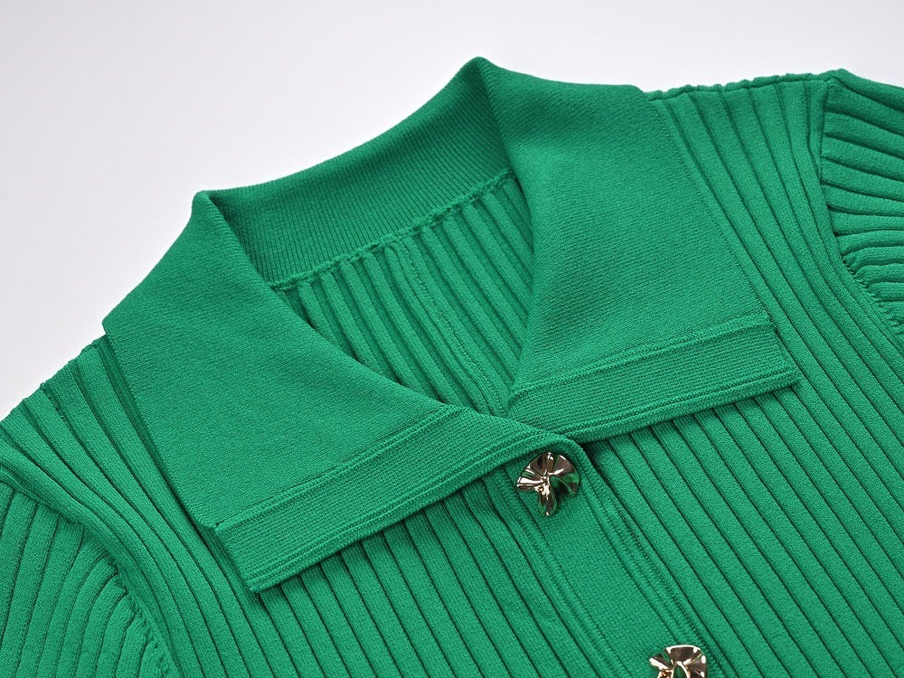 Solène | Knitted Midi Dress