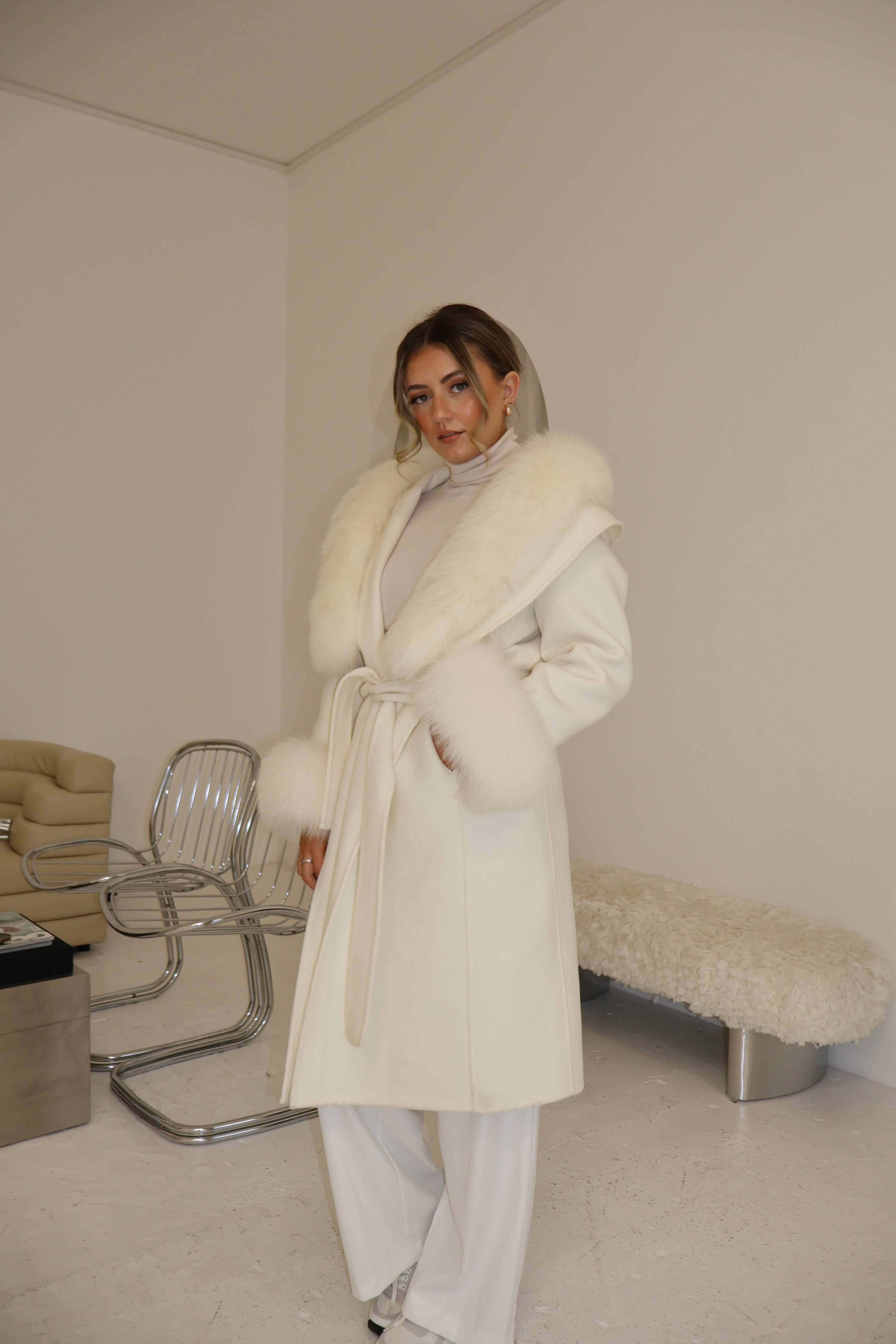 Alize | Fur Cashmere Coat