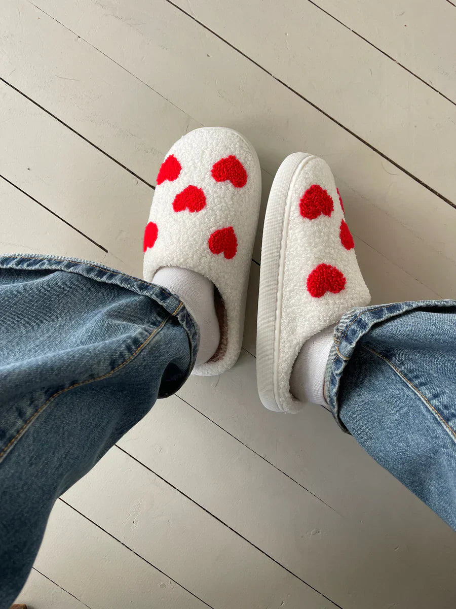 Lyza  | Teddy Heart Slippers