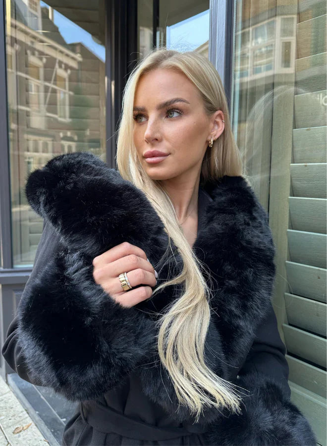 Alize | Fur Cashmere Coat